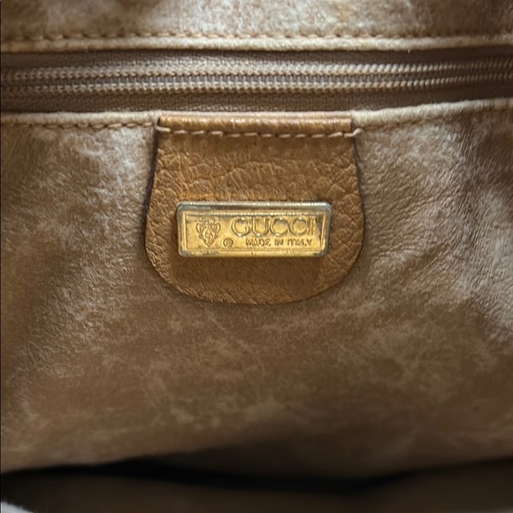 Gucci Micro GG Brown Monogram Shoulder Bag with Gold Accents Vintage - Picture 2 of 16